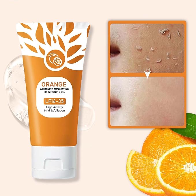 Orange Brightening Exfoliating Gel | جل البرتقال لتقشير البشرة وإشراقتها 🍊🌿