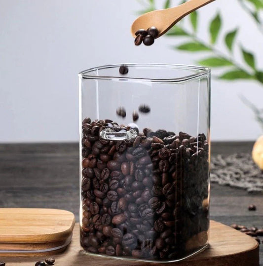 Glass Food Storage Canister | علبة تخزين الطعام الزجاجية الأنيقة 🍱🌿