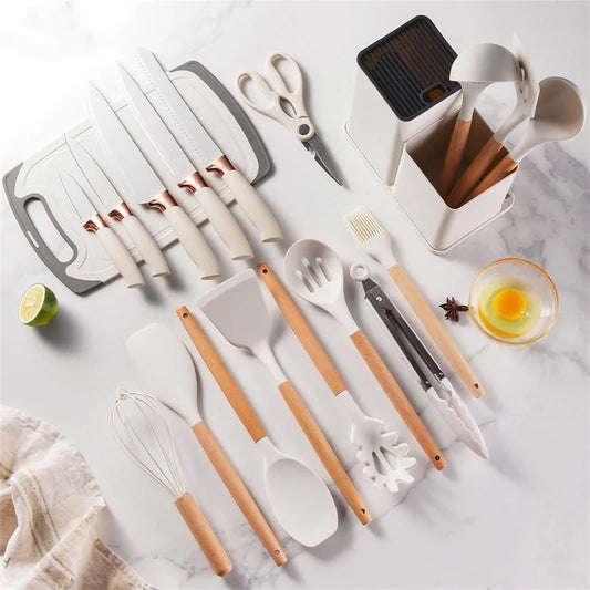 19PCS Kitchen Set | طقم أدوات المطبخ المتكامل 19 قطعة ✨🏠