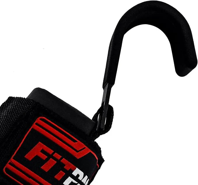 LORDEX Fitness Lifting Hook Straps | خطافات رفع الأثقال مع أحزمة دعم المعصم