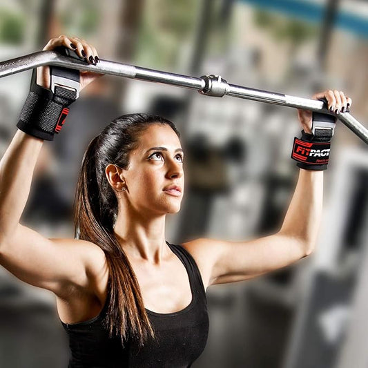 LORDEX Fitness Lifting Hook Straps | خطافات رفع الأثقال مع أحزمة دعم المعصم